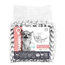 M-Pets Diapers Dişi Köpekler İçin Külot Bez 26-34cm (10'lu) [XS]