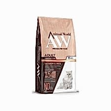 Animal World Somonlu ve Pirinçli Kısırlaştırılmış Kedi Maması 15 Kg