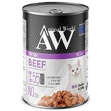 Animal World Kitten Beef Jelly Biftekli Yavru Kedi Konservesi 415 Gr