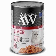 Animal World Jöle İçerisinde Ciğerli Yetişkin Kedi Konservesi 415 Gr