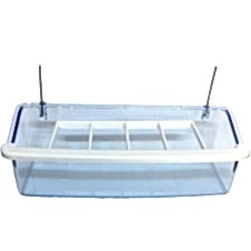 Birdlife 15Cm Izgaralı Şeffaf Yemlik