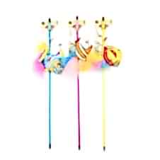 Catlife Kediler İçin Oyuncak Olta Zilli Tüylü Balık