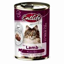 Catlife Kuzu Etli Yetişkin Kedi Konservesi 400 Gr