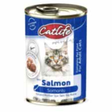 Catlife Somonlu Yetişkin Kedi Konservesi 400 Gr