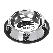 M-Pets Petjoy Catfamily Çelik Mama Kabı (M) 610Ml