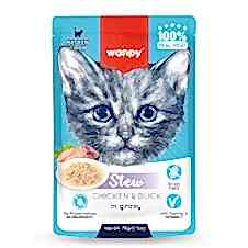Wanpy Pouch Tavuk & Ördek Yaş Kedi Maması 70Gr