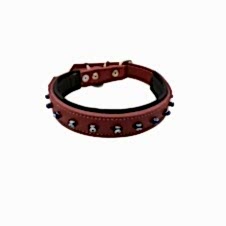 Doglife Boncuklu Suni Deri Boyun Tasması 2x39 Cm