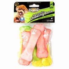 Doglife Deri Düz Kemik Renkli 4Gr/ 12li