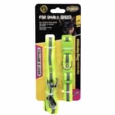 Doglife Reflektörlü Boyun Tasması+Gezdirme (M)