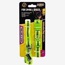 Doglife Reflektörlü Boyun Tasması+Gezdirme Small