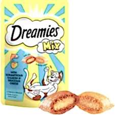 Dreamies Mix İç Dolgulu Somonlu ve Peynirli Kedi Ödül Bisküvisi 60 Gr