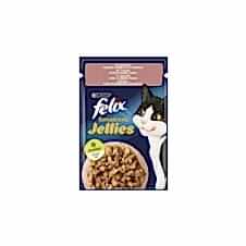 Felix Pouch Jöle İçinde Somonlu ve Karidesli Yetişkin Kedi Pounch 85 Gr