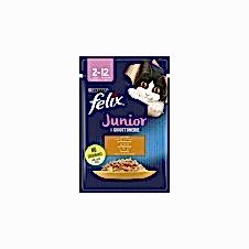 Felix Jöle İçinde Tavuklu Yavru Kedi Pounch 85 Gr