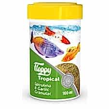 Floppy Tropıcal Spırulına&Garlıc Granulat 100Ml