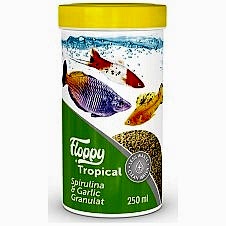 Floppy Tropıcal Spırulına&Garlıc Granulat 250Ml