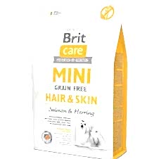 Brit Care Mini Hair&Skin Somonlu ve Ringa Balıklı Tahılsız Köpek Maması 2 Kg