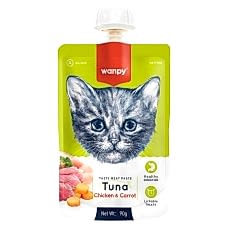 Wanpy Taze Ton Balıklı &Tavuklu Kedi Et Ezmesi 90Gr