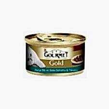 Gourmet Gold Parça Etli ve Soslu Somon&Tavuk Konserve Kedi Maması 85Gr