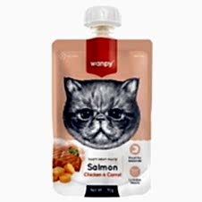 Wanpy Taze Somonlu&Tavuklu Kedi Et Ezmesi 90Gr