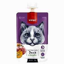 Wanpy Taze Ördekli&Bal Kabaklı Kedi Et Ezmesi 90Gr