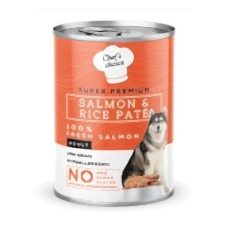 New Chefs Choıce Salmon&Rice For Dogs 400Gr Pate
