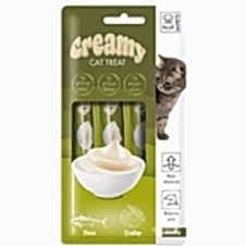 M-Pets Creamy Deniz Taraklı ve Ton Balıklı Krema Kedi Ödül Maması 4*15 Gr