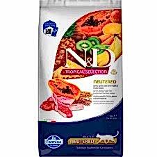 N&D Tropical Selection Kuzu Etli ve Tropikal Meyveli Kısırlaştırılmış Kedi Maması 10 Kg