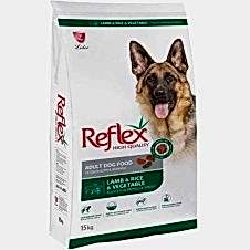 Reflex Kuzu Etli Pirinçli ve Sebzeli Yetişkin Köpek Maması 15 Kg