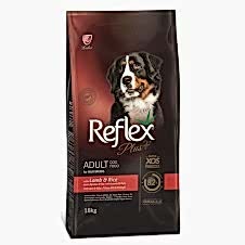 Reflex Plus Büyük Irk Kuzulu ve Pirinçli Yetişkin Köpek Maması 18 Kg