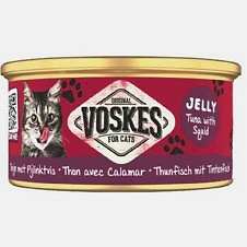 Voskes Ton Balığı ve Kalamar Yetişkin Kedi Konservesi 85 Gr