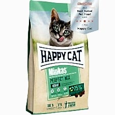 Happy Cat Minkas Perfect Mix Tavuklu Balıklı ve Kuzu Etli Yetişkin Kedi Maması 10 Kg