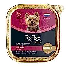 Reflex Plus Et Parçacıklı Dana Etli K.Irk Yet.Köpek 85Gr