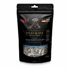 Reflex Snackies Morina Balık Derisi Küpleri Tahılsız Köpek Ödül Maması 130gr
