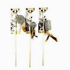 Catlife Kediler İçin Oyuncak Olta Hasır Aksesuarlı