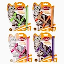 Catlife Reflektörlü Fosforlu Göğüs Tasması+Gezdirme