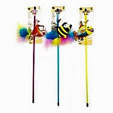 Catlife Kediler İçin Oyuncak Olta Zilli Tüylü Balık