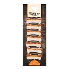 M-Pets Trusty Tavuklu Press Köpek Kemiği 7cm 140gr 7li Paket