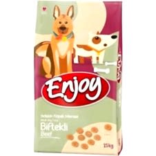Enjoy Biftekli Yetişkin Köpek Maması 15 Kg