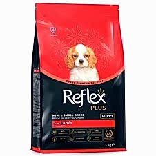 Reflex Plus Kuzu Etli Mini ve Küçük Irk Yavru Köpek Maması 3 Kg