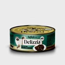 Reflex Plus Delizzia Sos İçinde Parça Etli Somonlu ve Tavuklu Yetişkin Kedi Konservesi 85 Gr